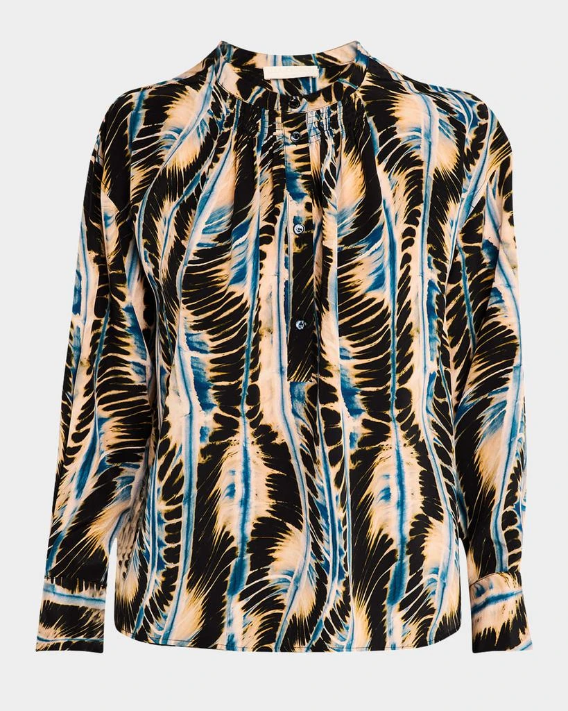 Ulla Johnson Nehir Printed Silk Blouse 1