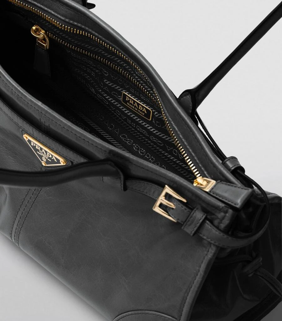 Prada Medium Leather Bonnie Top-Handle Bag 6