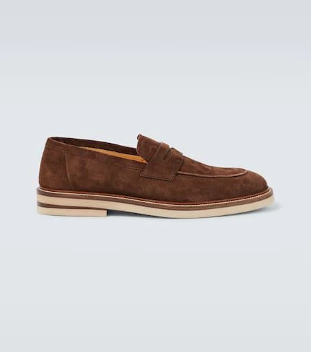 Brunello Cucinelli Suede penny loafers 1