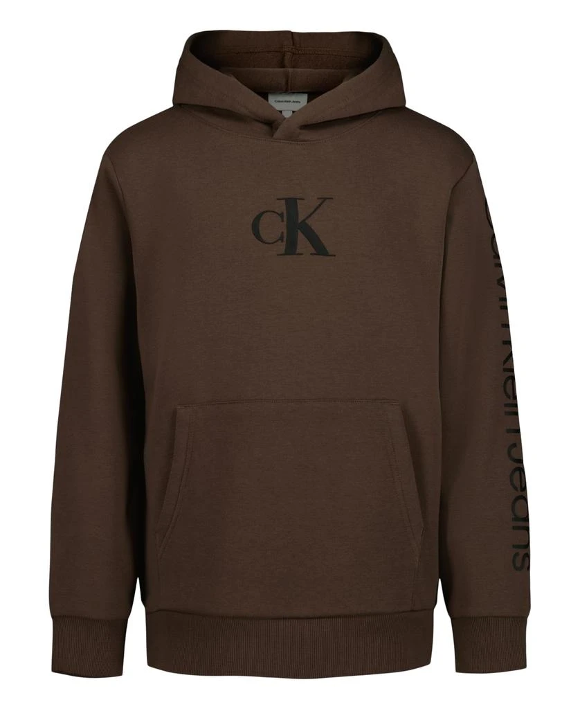 Calvin Klein Calvin Klein boys Long Sleeve Pullover Fleece Hoodie