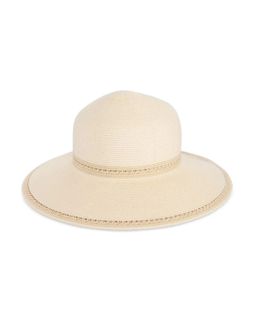 Fraas Woven Trim Wide Brim Sun Hat 1