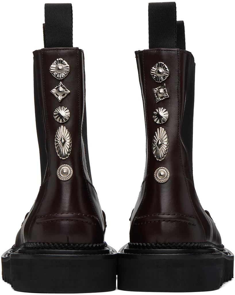 Toga Virilis Brown Leather Chelsea Boots