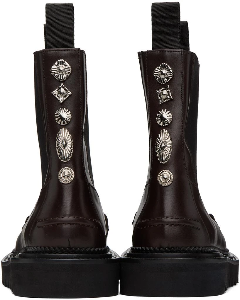 Toga Virilis Brown Leather Chelsea Boots 2