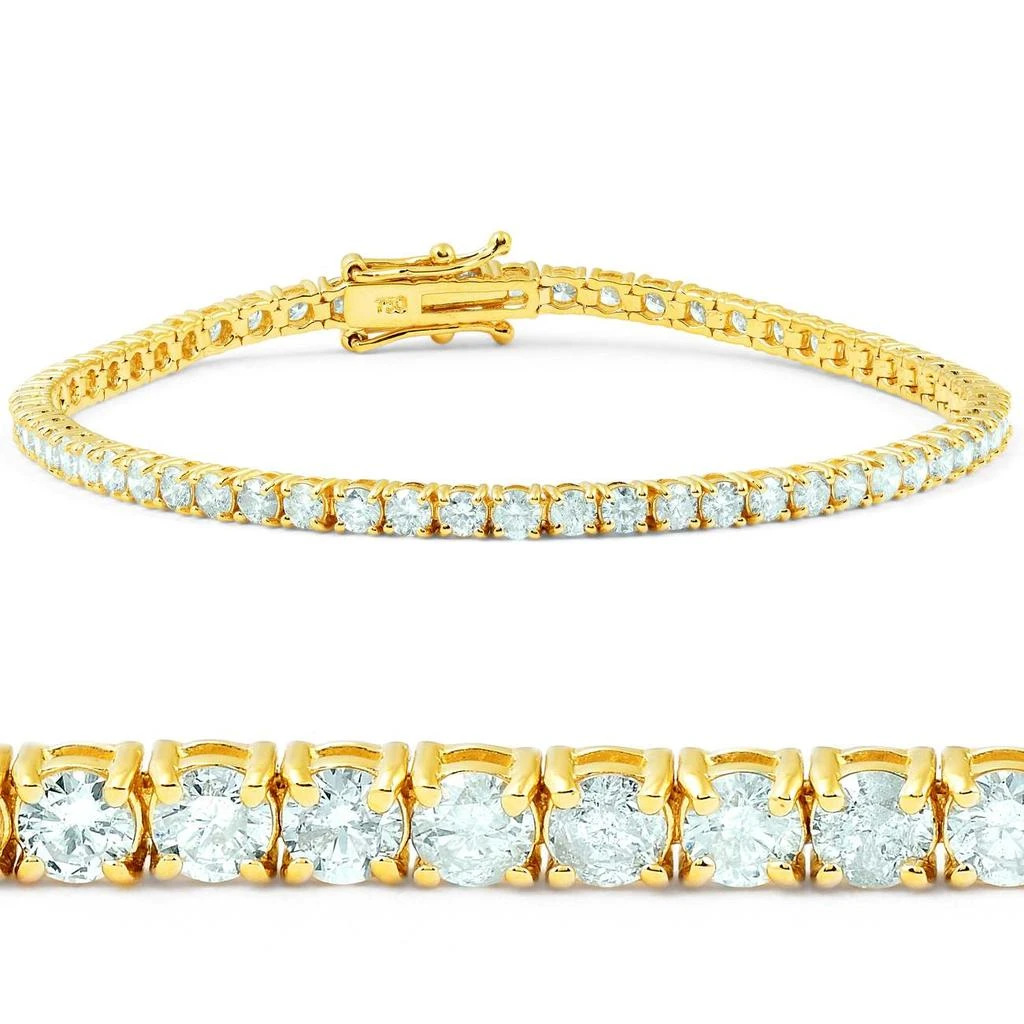 Pompeii3 9 1/2 ct Diamond Tennis Bracelet 14K Yellow Gold 7"