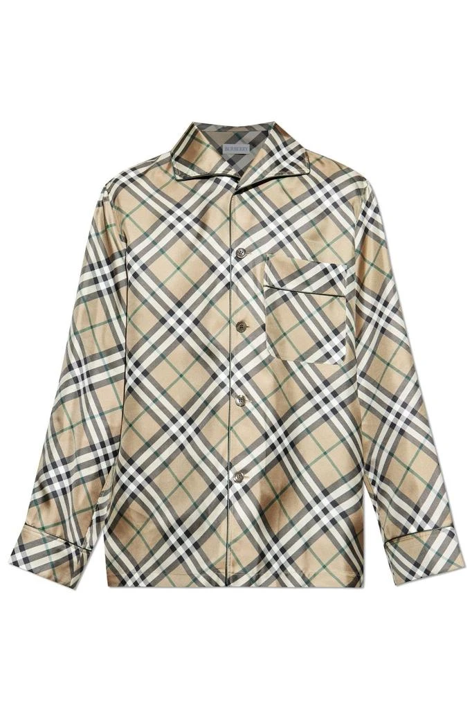Burberry Burberry Checked Button-Up Pyjama Shirt from Cettire