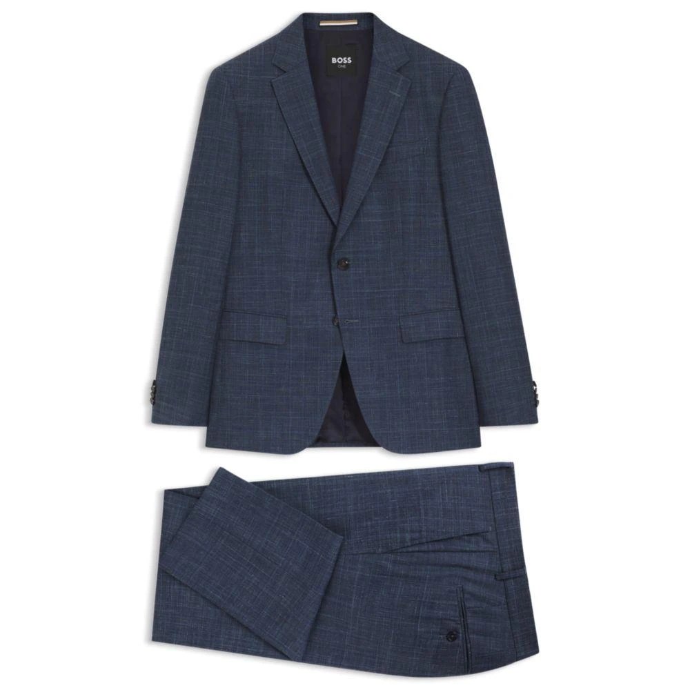 Hugo Boss Two-piece slim-fit suit in wool, silk and linen