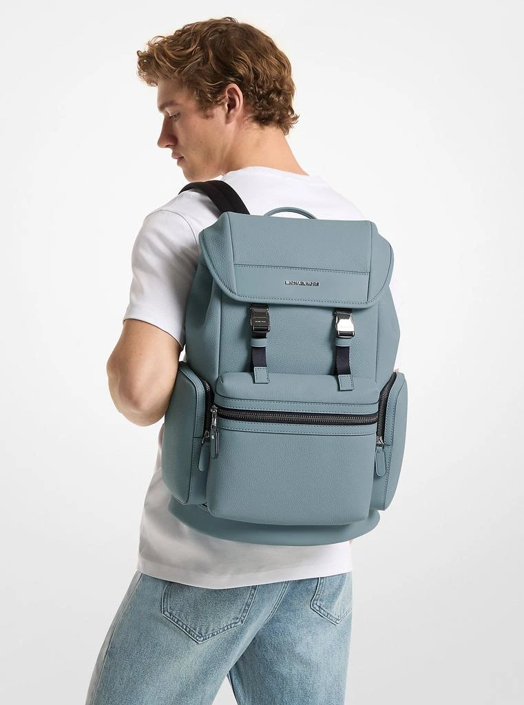 Michael Kors Jet Set Pebbled Leather Backpack 4