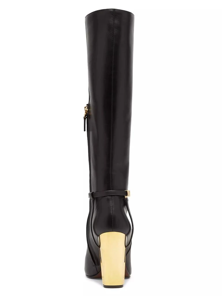 Fendi 105MM Leather Traced Heel Boots 3
