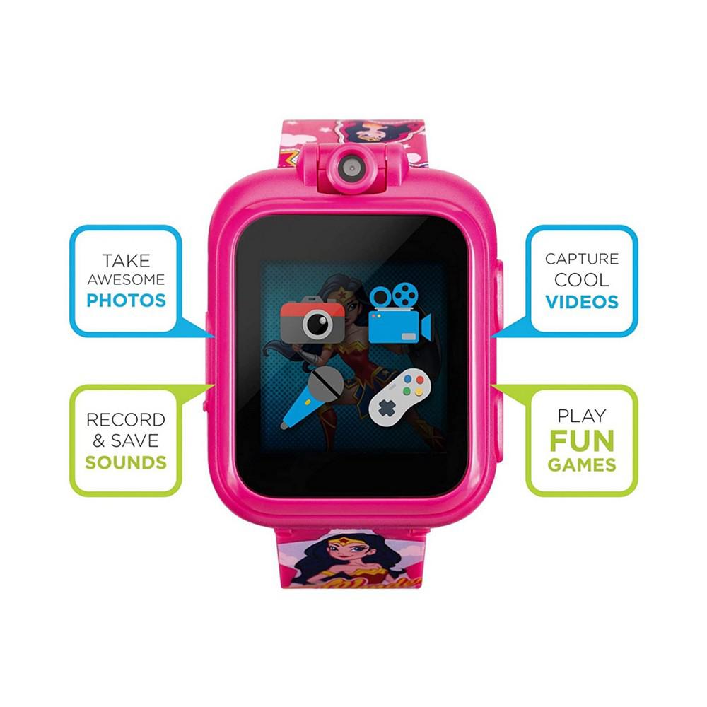 iTouch Unisex Playzoom DC Comics Fuchsia Silicone Strap Kids Smartwatch