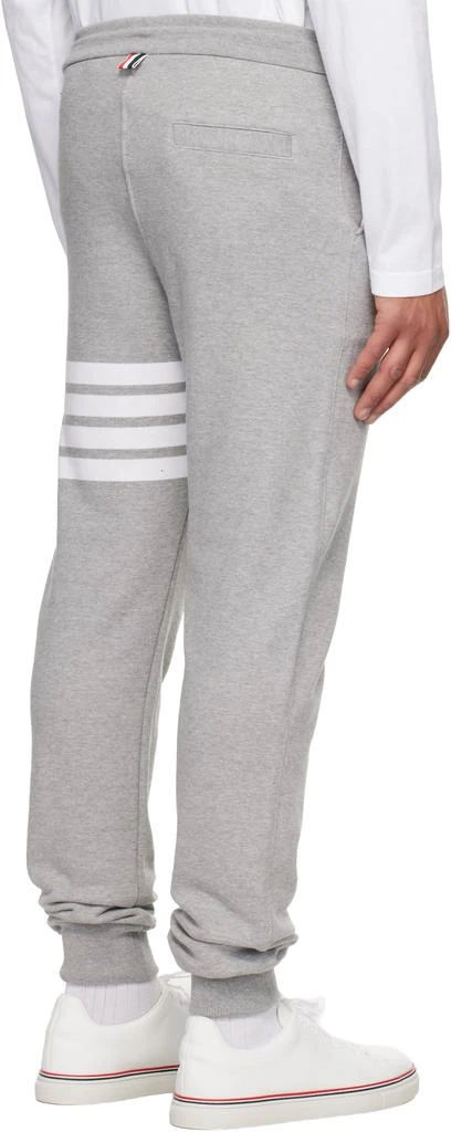 Thom Browne Gray Classic Loopback 4-Bar Sweatpants 3