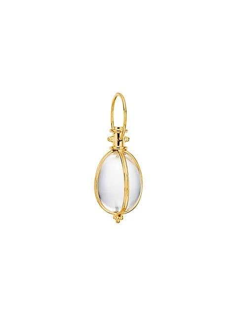 Temple St. Clair Florence86 Rock Crystal 
18K Yellow Gold Amulet
