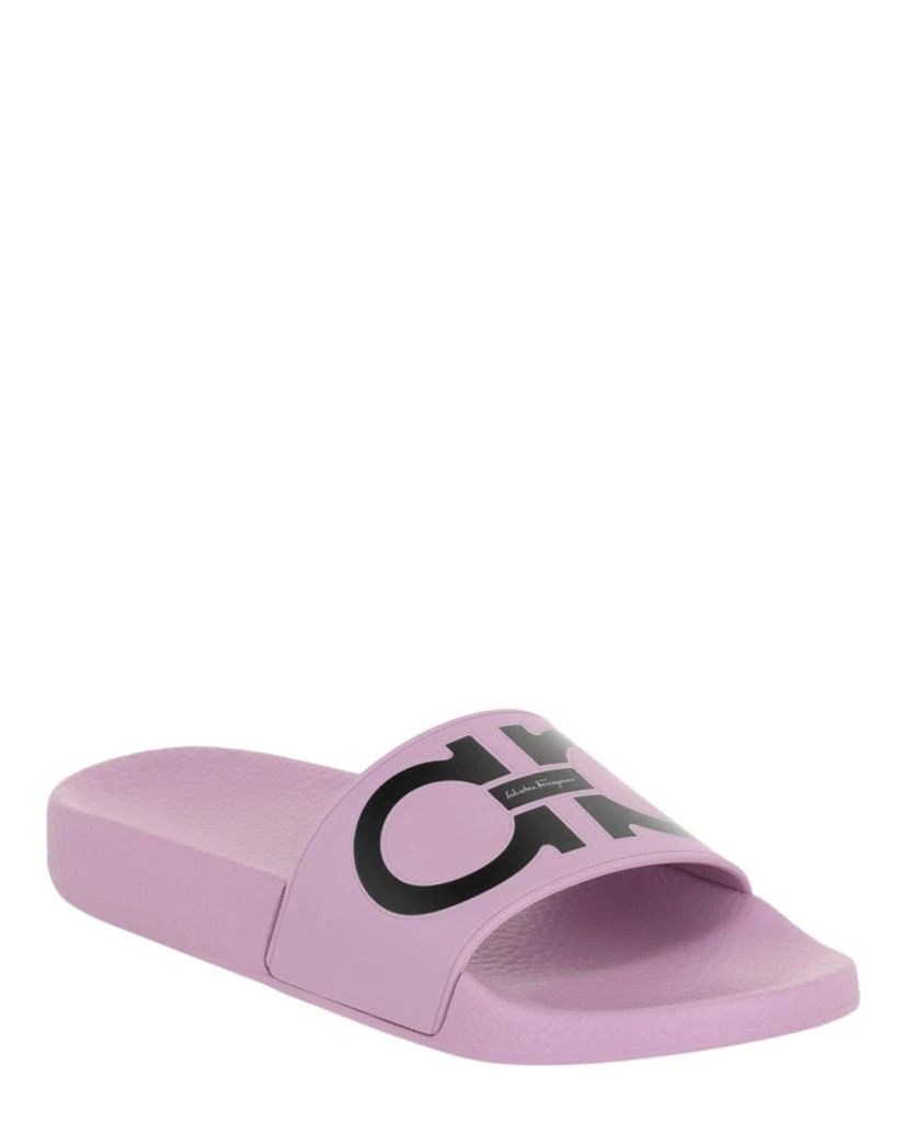 Salvatore Ferragamo Groovy Dual Gancini Slides 2
