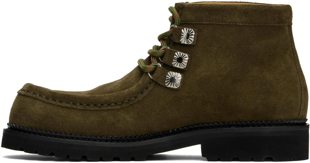 Toga Virilis Khaki Square Toe Boots 3