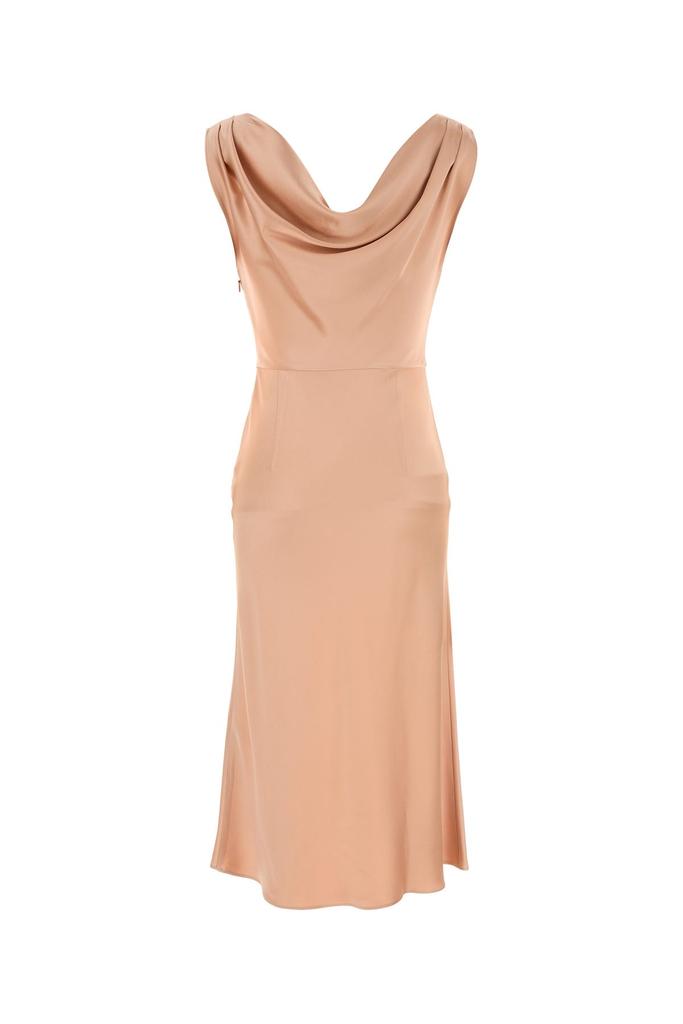 BLUMARINE Light pink stretch satin dress