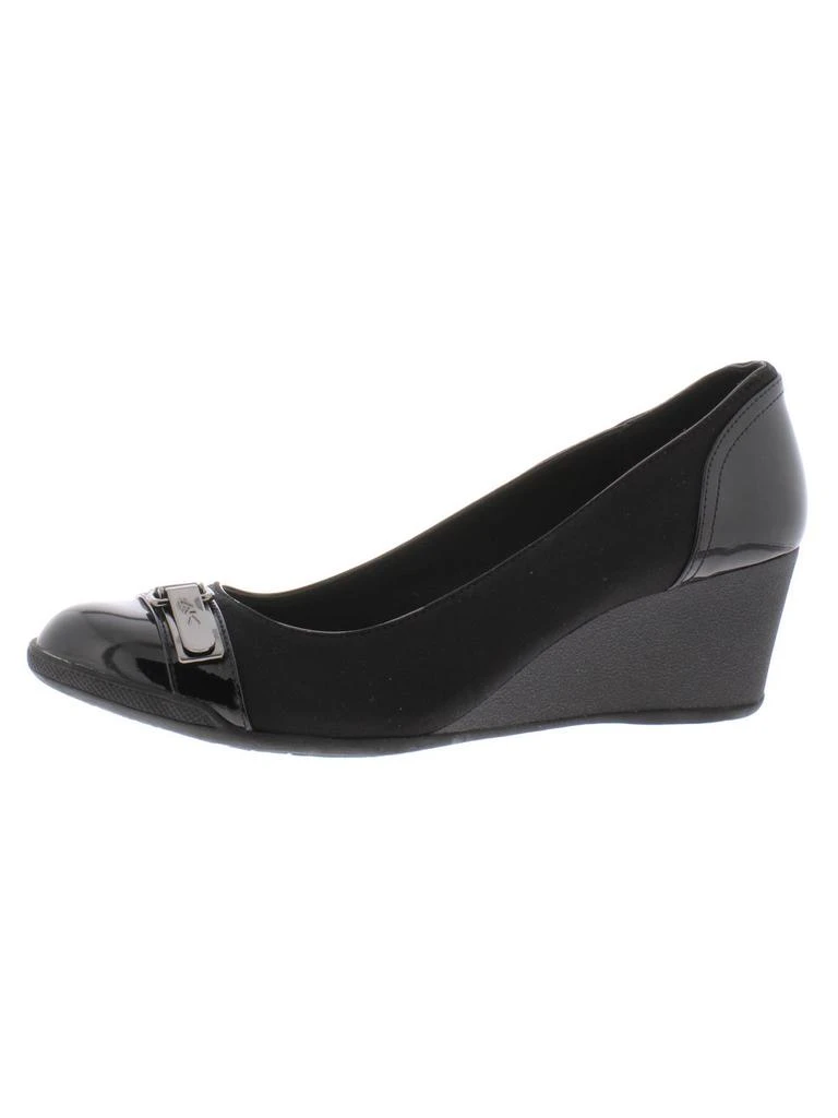 Anne Klein Sport Tamarow Womens Toe Cap Pumps Wedge Heels 4