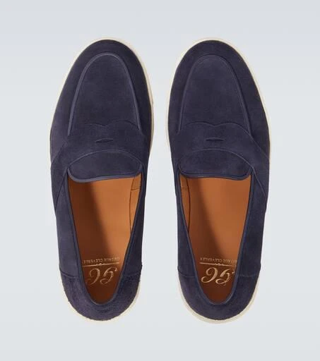 George Cleverley Joey II suede penny loafers 4