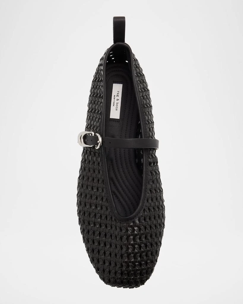 Rag & Bone Spire Woven Mary Jane Ballerina Flats 4