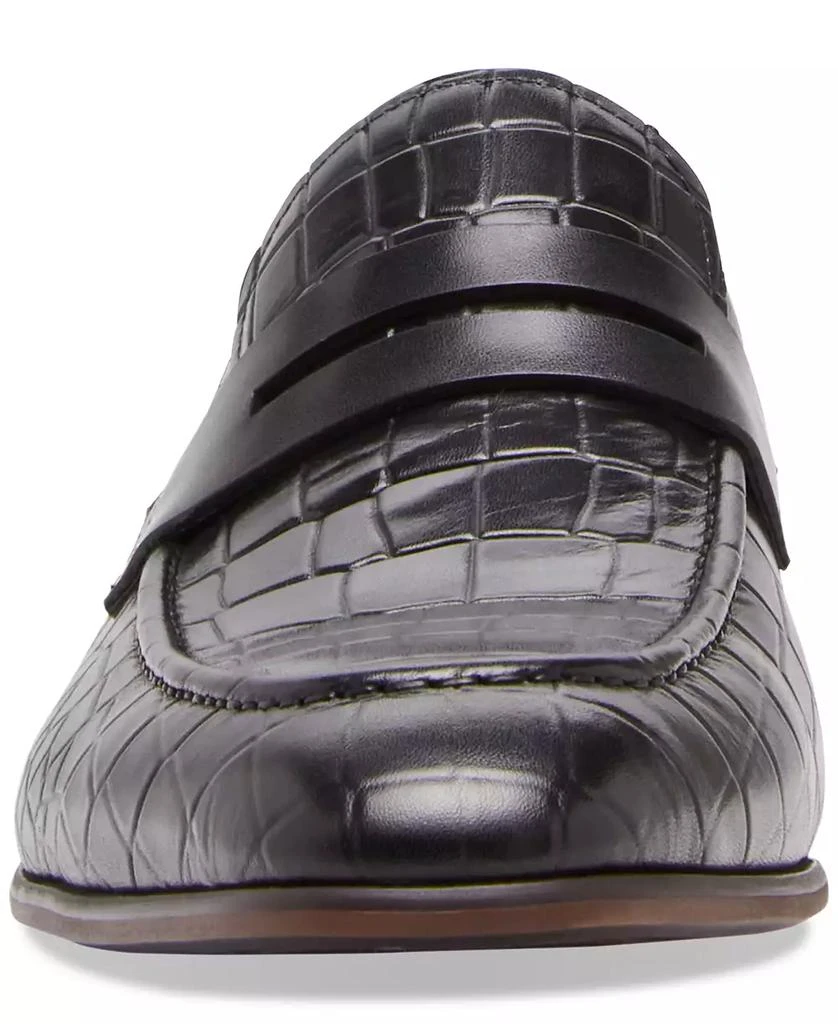 Steve Madden Men's Julius Croc-Embossed Slip-On Penny Loafers 6
