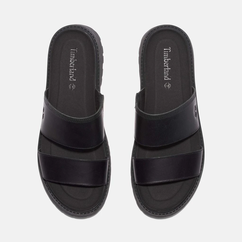 Timberland Women's Clairemont Way Leather Slide Sandals 3