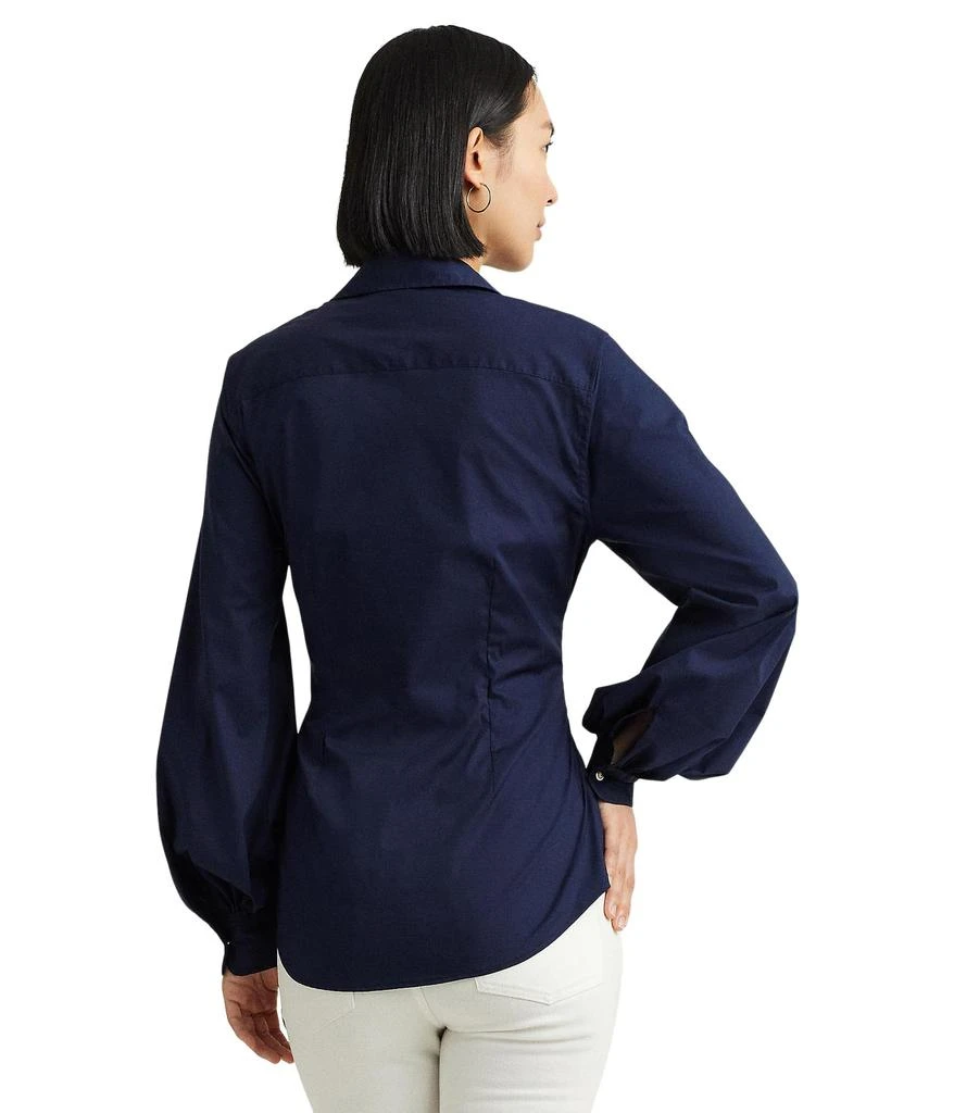 Ralph Lauren Petite Tie-Front Cotton-Blend Shirt 2