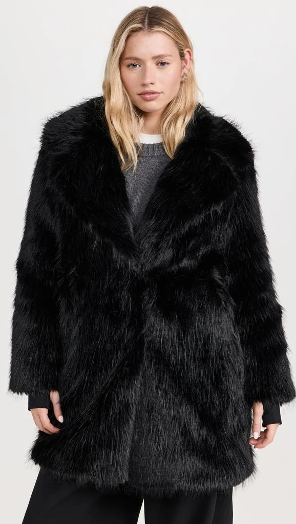 SAM Faux Fur Mid Coat 6