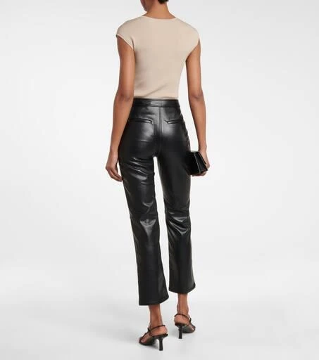 Jonathan Simkhai Baxter high-rise faux leather pants 3