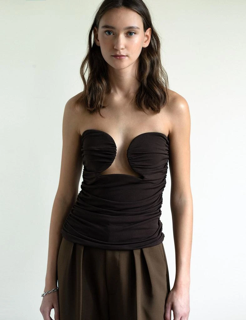 Pixie Market Dominique Bustier Top in Chicory-BESTSELLER 3