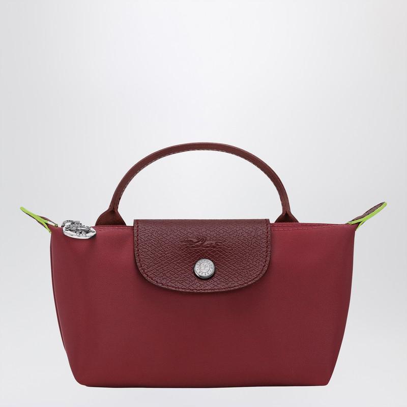 Longchamp Longchamp Le Pliage Original Burgundy Clutch Bag