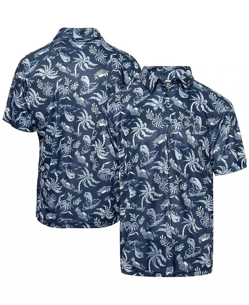 Columbia Men's PFG Navy Dallas Cowboys Super Terminal Tackle Omni-Shade Polo Shirt 1