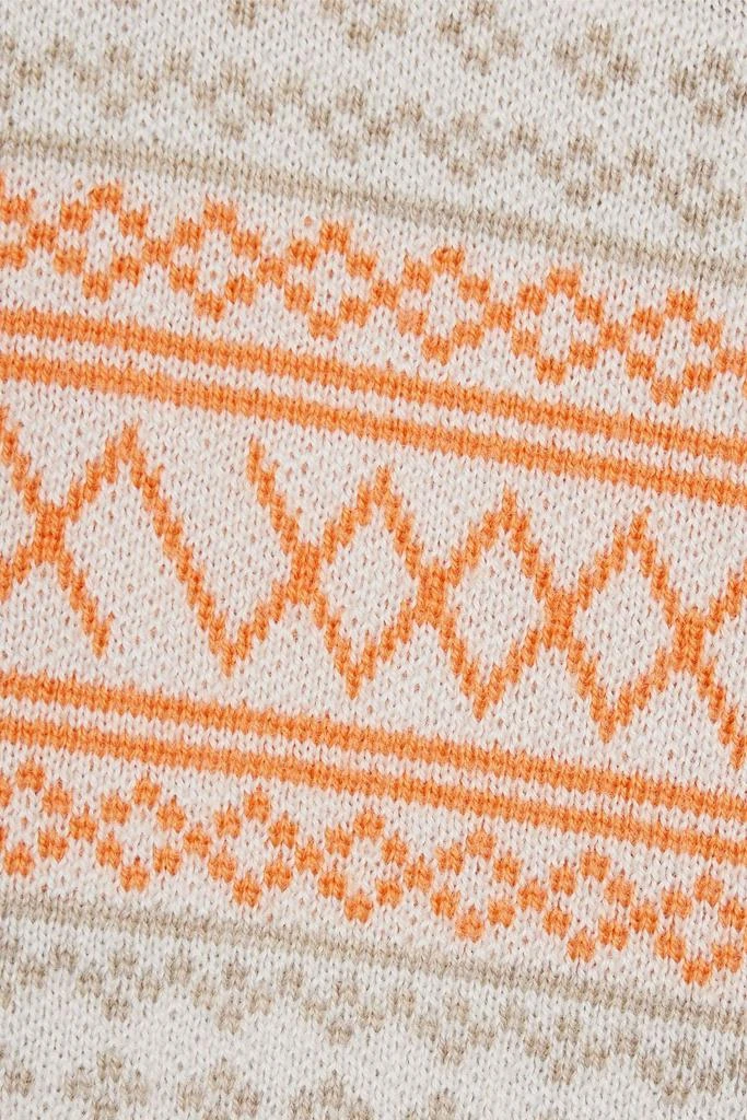 WE NORWEGIANS Fair Isle merino wool half-zip sweater 4