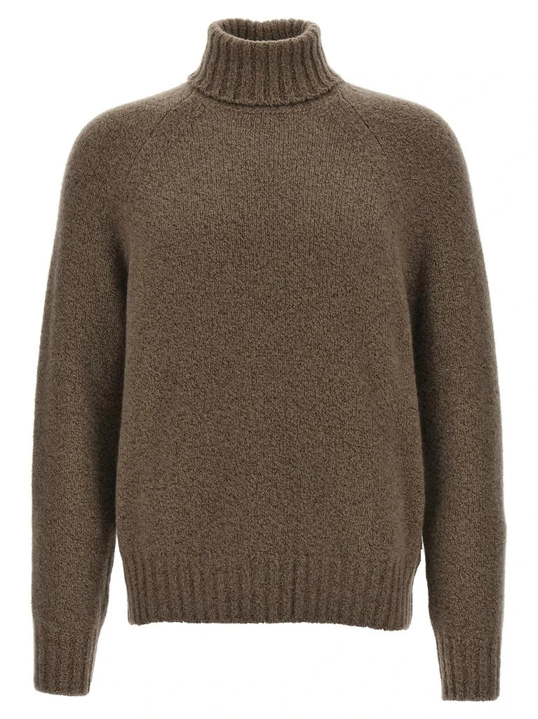 Zegna Boucle Silk Cashmere Sweater 1