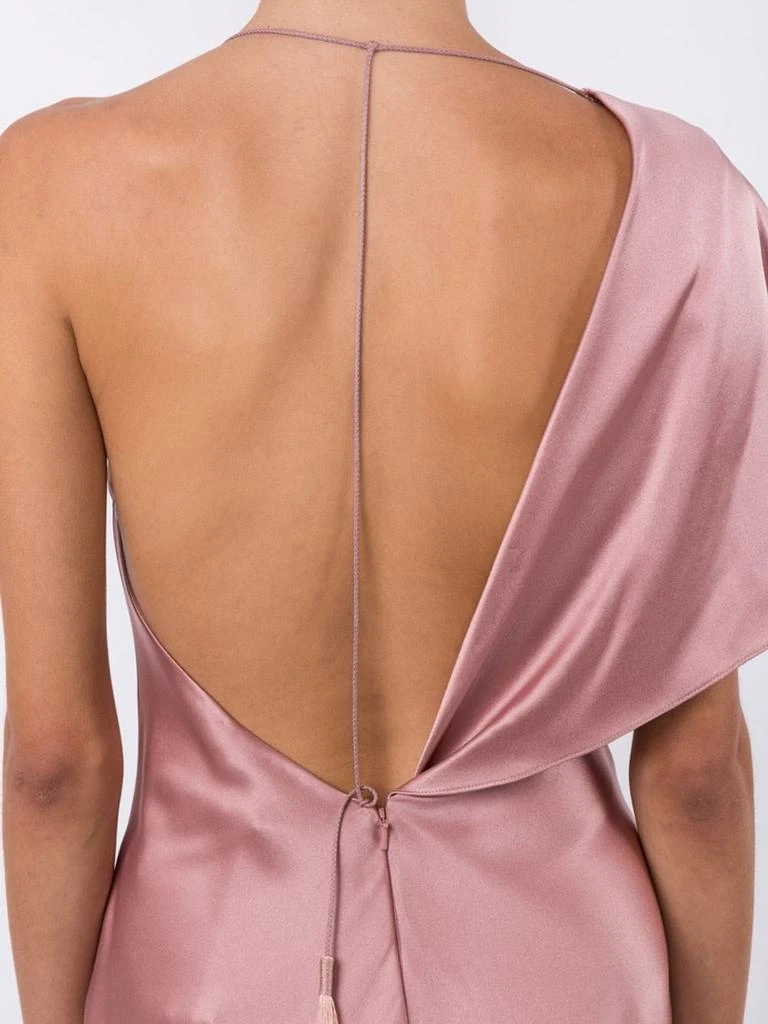 CUSHNIE Silk One-shoulder Mini Dress 2