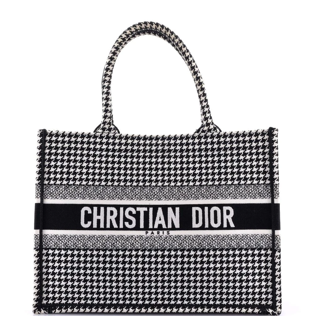 Dior Book Tote Houndstooth Canvas Medium 1