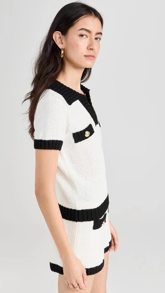 Endless Rose Crochet Knit Collared Top 3