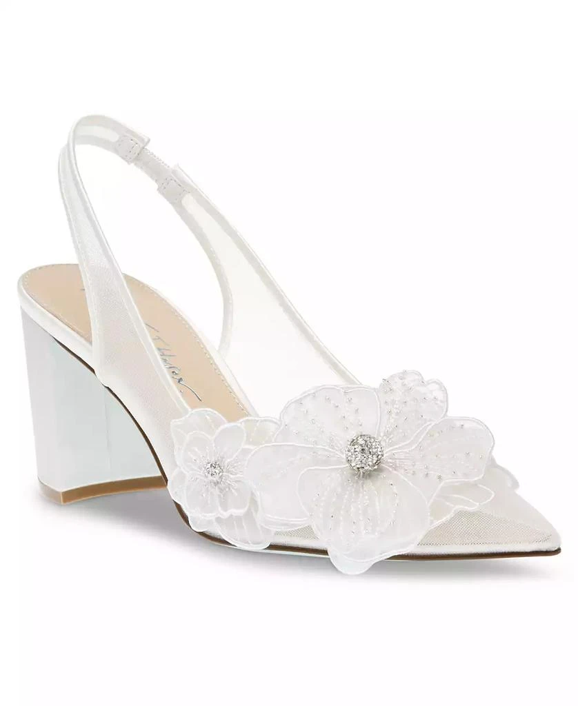 Betsey Johnson Women's Petra Flower Applique Slingback Pumps 1