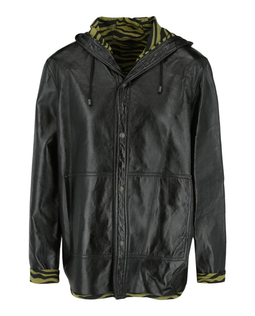 Bottega Veneta Zebra Print Lined Leather Jacket 1