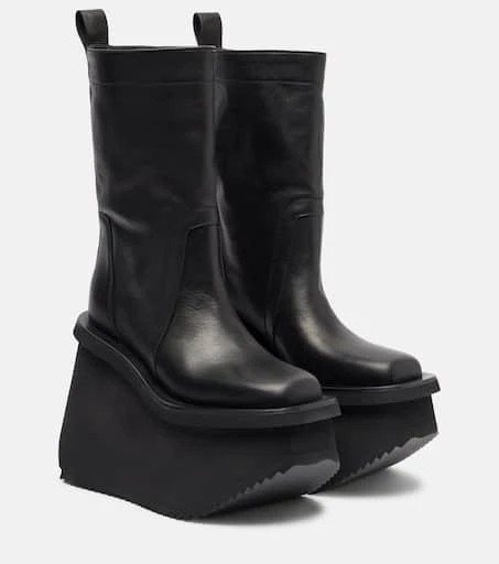 Rick Owens Factory leather platform ankle boots 1