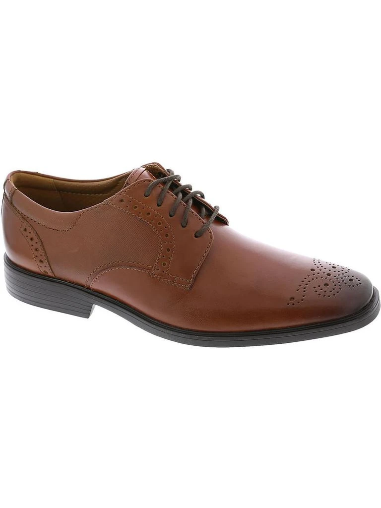 Clarks lite Tie Mens Leather Lace-up Derby Shoes 1