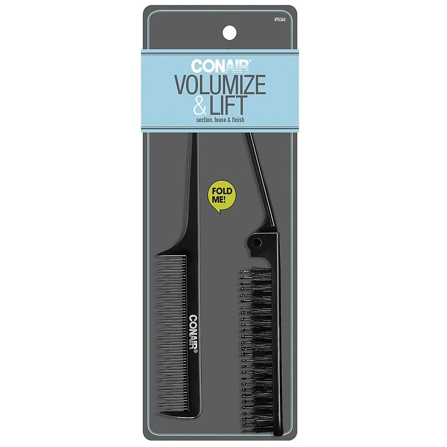 Conair Volumize 
Lift Folding Porcupine Teasing Brush + Comb 2 Piece Set