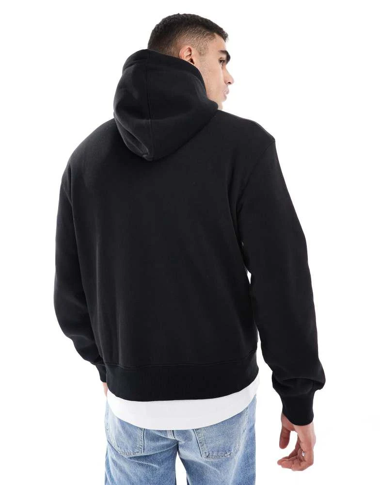 Bershka Bershka basic hoodie in black 4