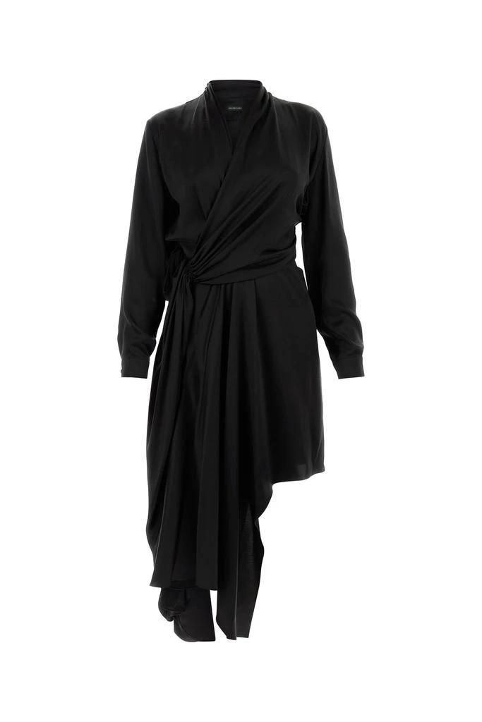 balenciaga black silk dress Zapakasa Women Black White Sheath One ShoulderLong Formal Dress Sleeveless  Evening Dress