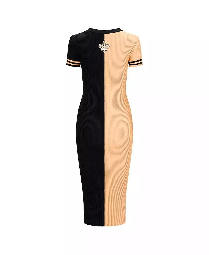 Staud Women's Gold/Black New Orleans Saints Colleen Dress 3