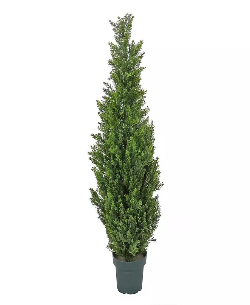 National Tree Company 50 Cedar Tree in Dark Green Round Growers Pot 1