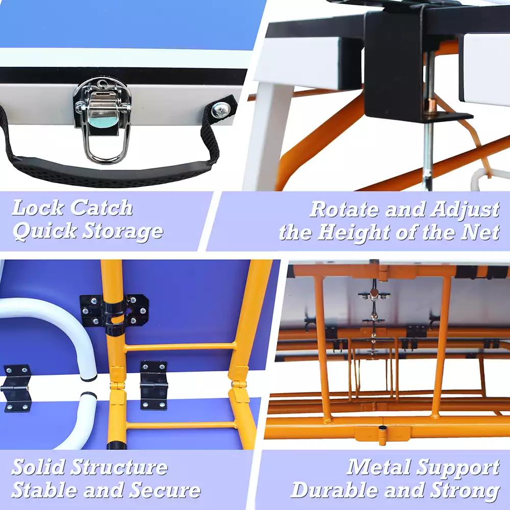 Streamdale Furniture Streamdale Midsize Foldable Table Tennis Table with Paddles and Balls