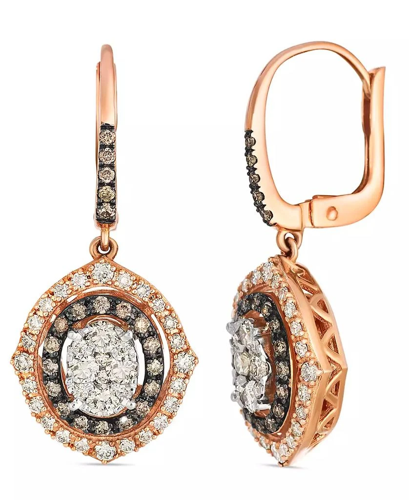 Le Vian Nude and Chocolate Drop Earrings (0.26 ct. t.w.) in 14K Two-Tone Gold 1