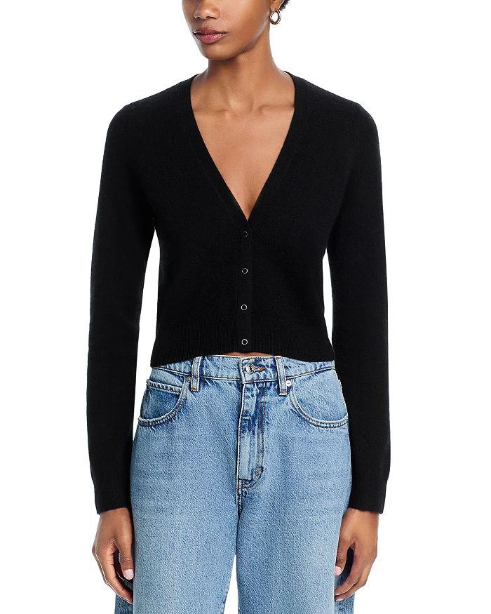 AQUA AQUA 100% Cashmere V Neck Cardigan - Exclusive