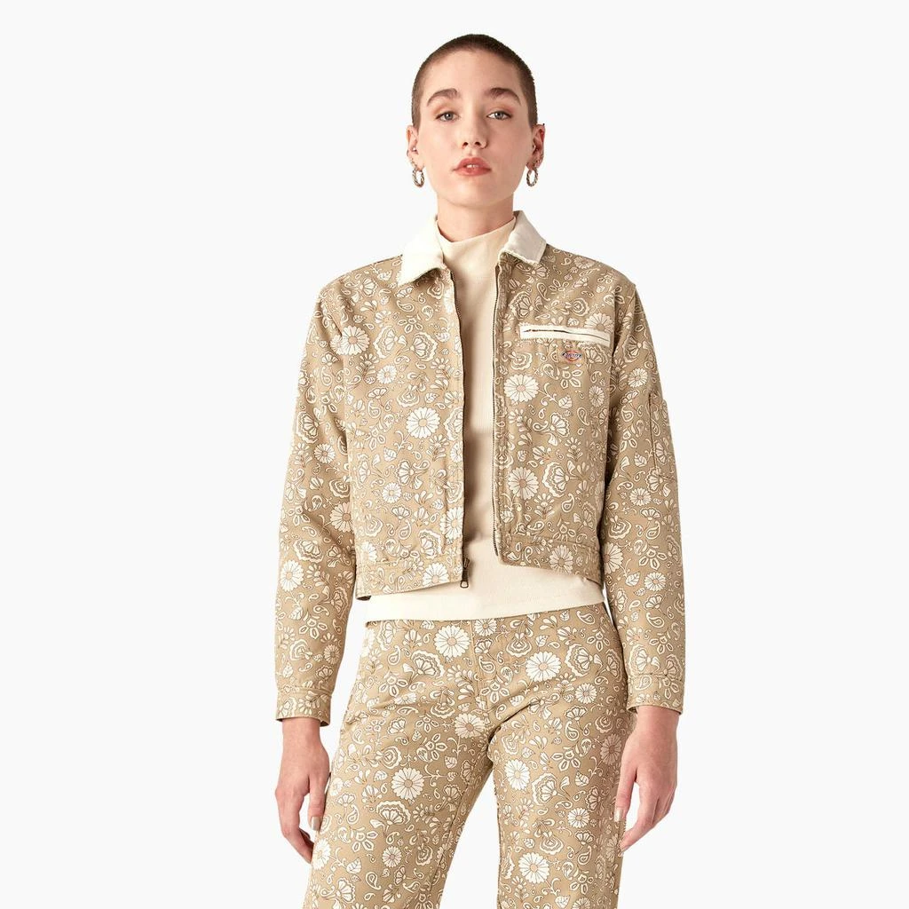 DICKIES Women's Ellis Floral Duck Canvas Jacket 1