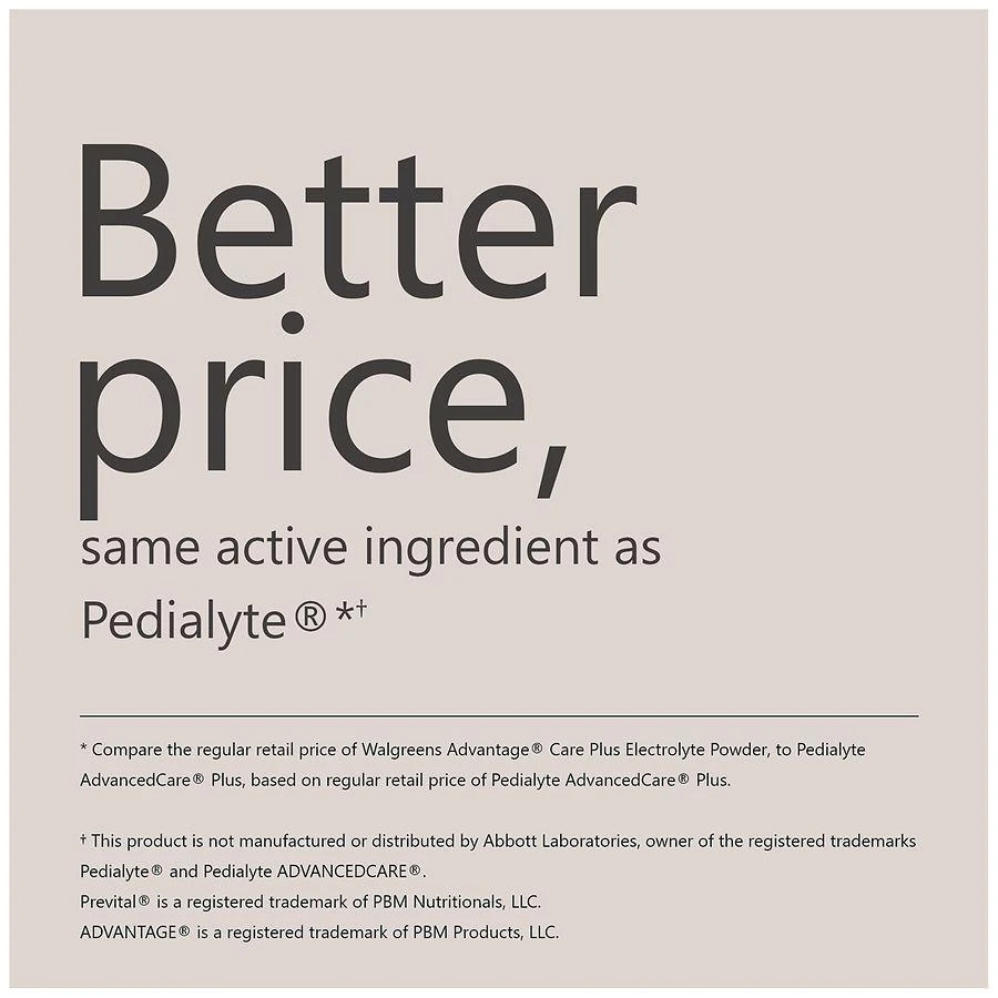 Walgreens Advantage Care Plus Electrolyte Powder Stick Packs Berry Frost 5