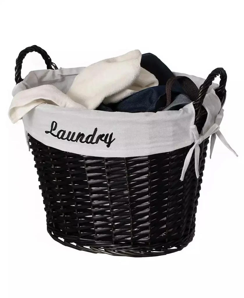 Wickerwise Handwoven Laundry Basket boho hamper with liner
handles for clothes, blankets, towels. Perfect for bedroom, bath
laundry room.