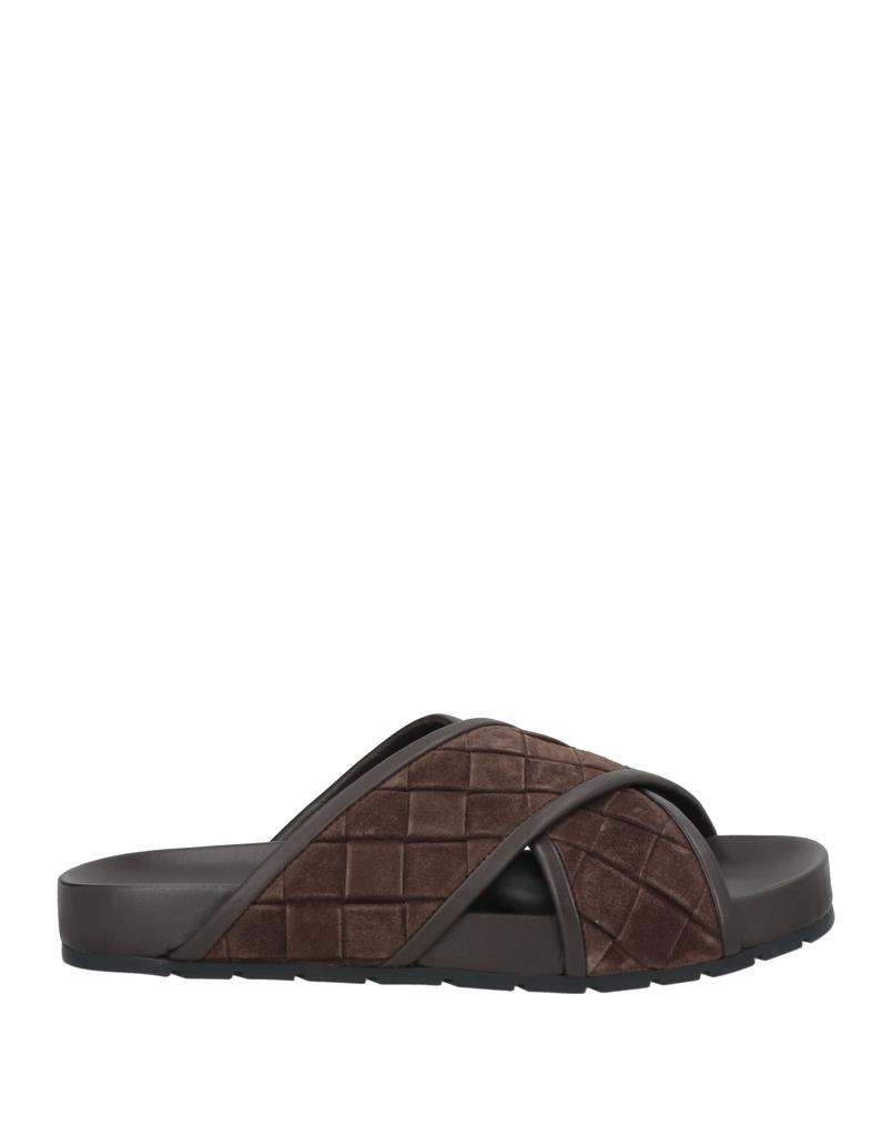 サンダル Bottega Veneta Chocolate Nappa Leather Slippers Bottega Veneta Chocolate Nappa Leather Slippers - Sandals